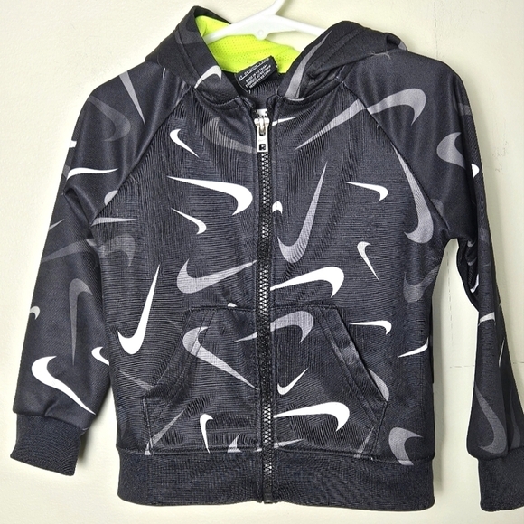 Toddler Boy's Nike Hooded Full Zip Track Jacket, Size 2T - Picture 1 of 4